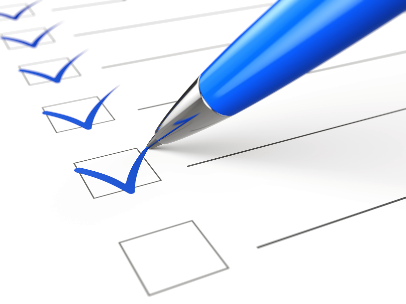 Checklist concept checklist paper and pen Checklist concept checklist paper and pen